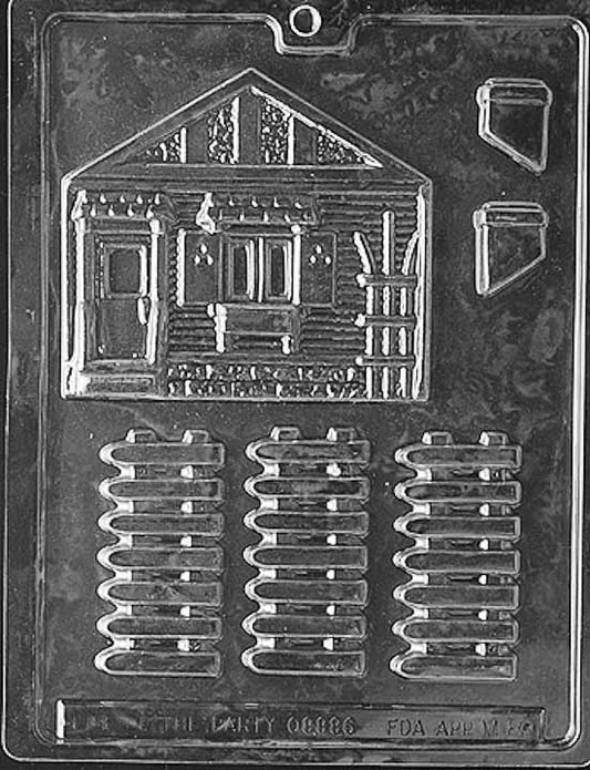 Chocolate House with Accessories Mold (2 mold set)