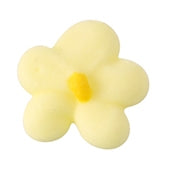 Royal Icing Drop Flower Yellow, 12 Pack