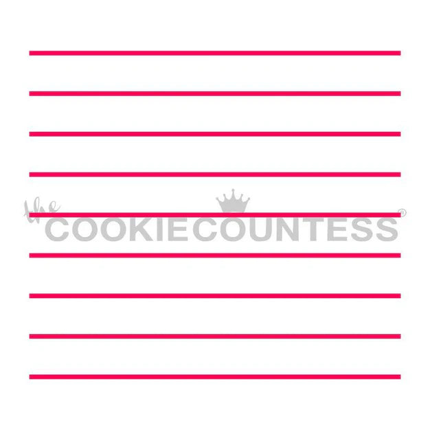 Notebook Stripes Stencil