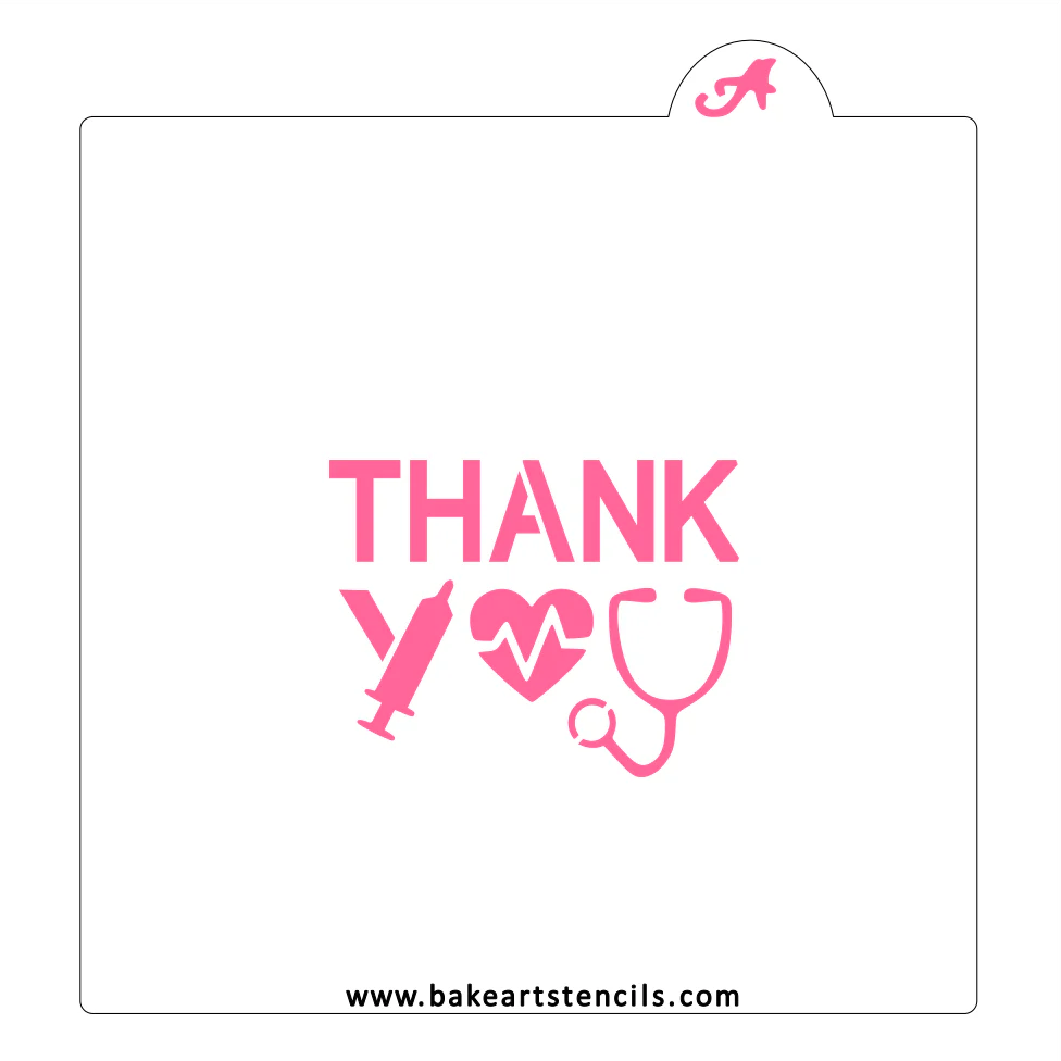 Nurse Thanks Cookie Stencil