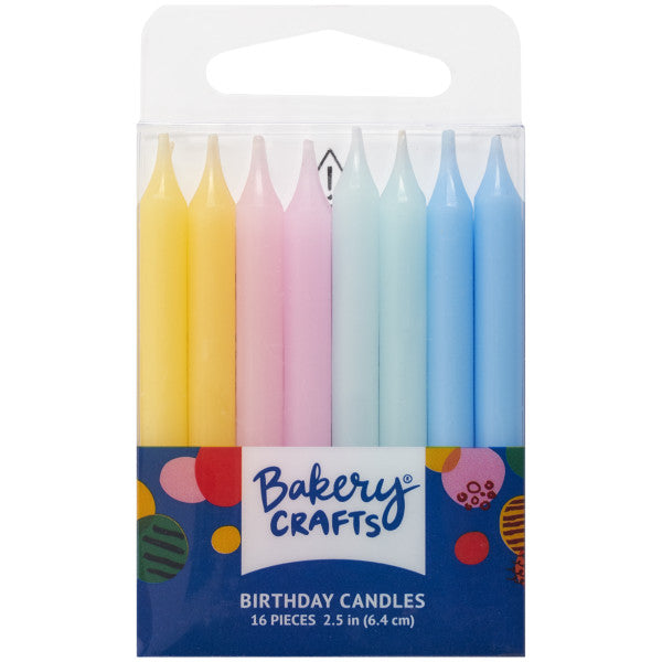 Pastel Candles, 16 pack