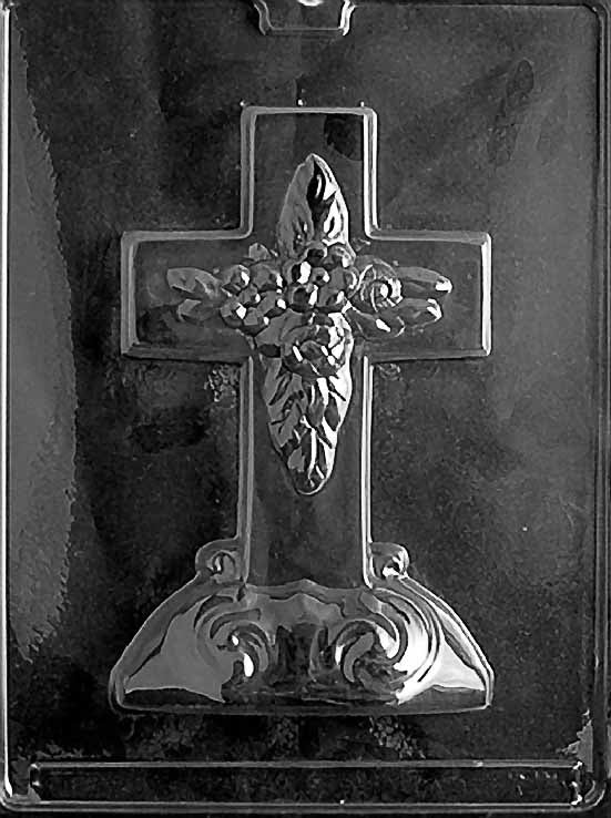 Large Cross With Base Mold, 6.3 oz