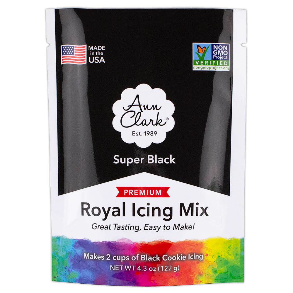 Instant Royal Icing Mix 4.3oz - Black