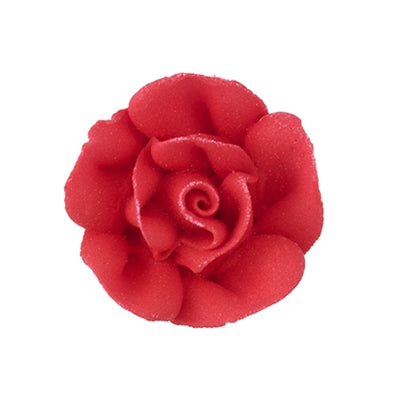Medium Royal Icing Rose Red, 9 Pack
