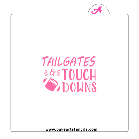 Tailgates and Touchdowns Cookie Stencil