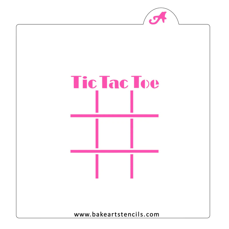 Tic Tac Toe Game Cookie Stencil