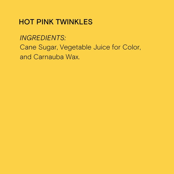 Supernatural Dye-Free Twinkles Sanding Sugar Hot Pink, 3oz