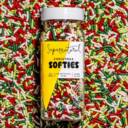 Supernatural Dye-Free Christmas Softies Sprinkles, 3oz