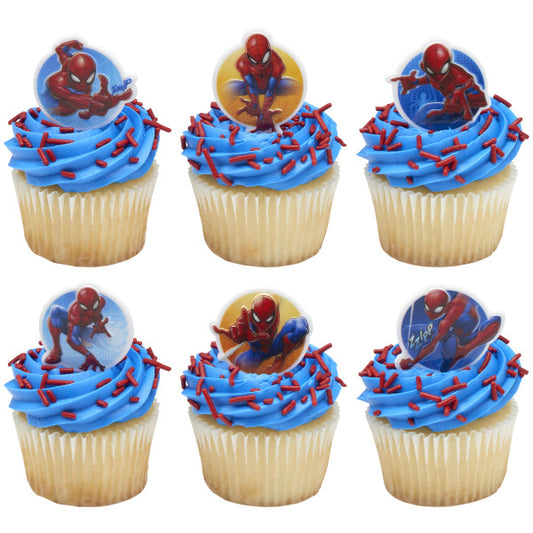 Spiderman Hero Rings, 8 Pack
