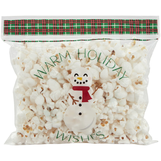 Snowman Warm Holiday Wishes Reseal Bags, 20 Pack