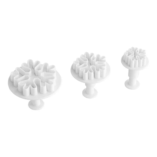 Ateco Snowflake Plunger Cutters, 3 Piece