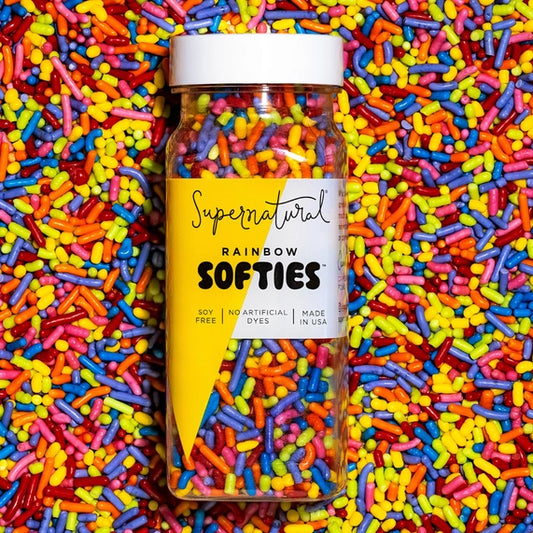 Supernatural Dye-Free Rainbow Softies Sprinkles, 3oz