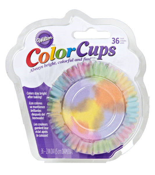 Tie Dye Color Cups, 36 pack