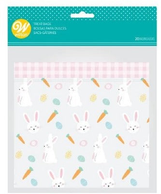 Easter Resealable Treat Bag, Bunny and Carrots, 20 Pack