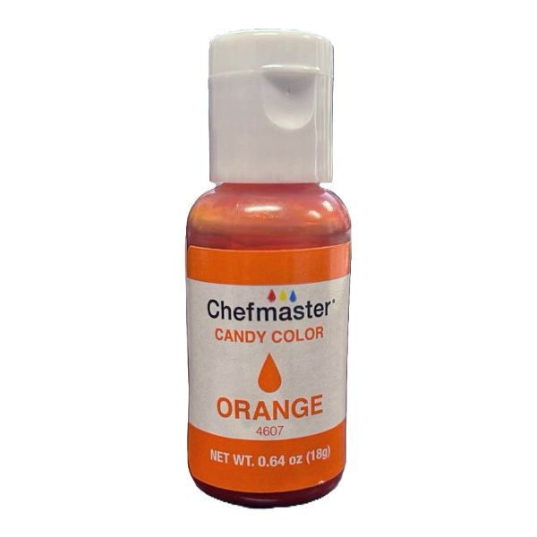 Orange Candy Color Oil, .64oz (Chefmaster)