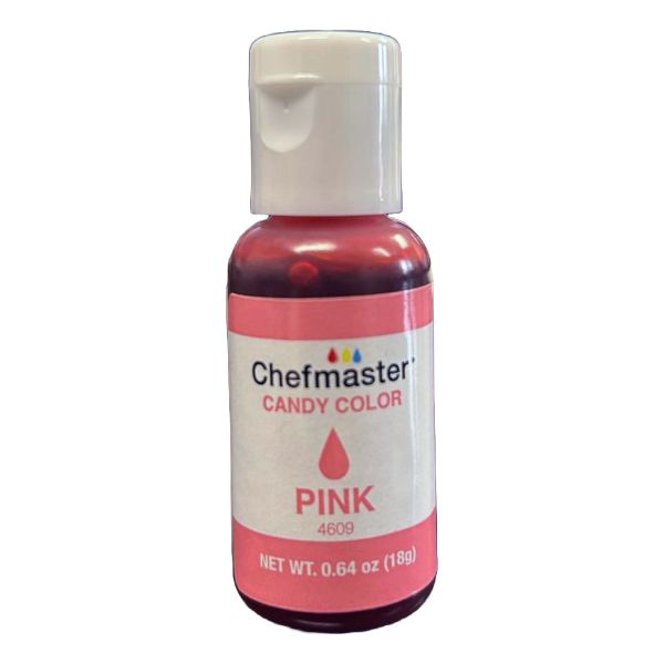 Pink Candy Color Oil, .64oz (Chefmaster)