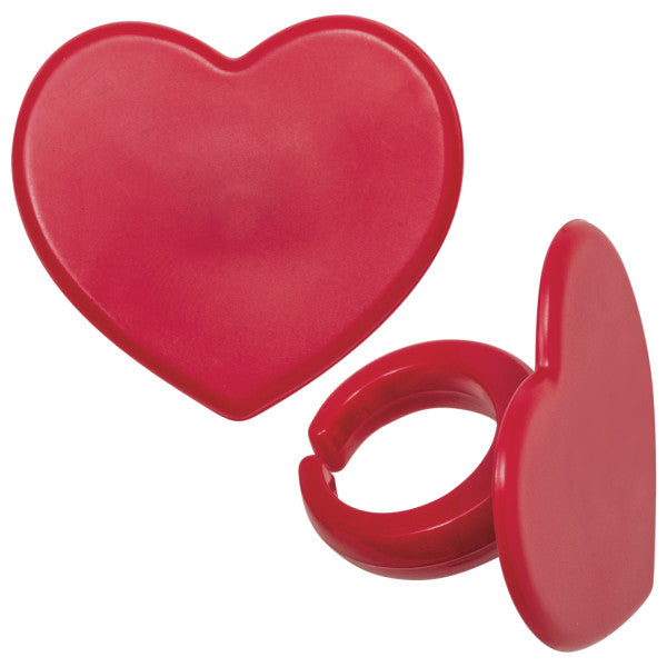 Red Heart Rings, 12 Pack