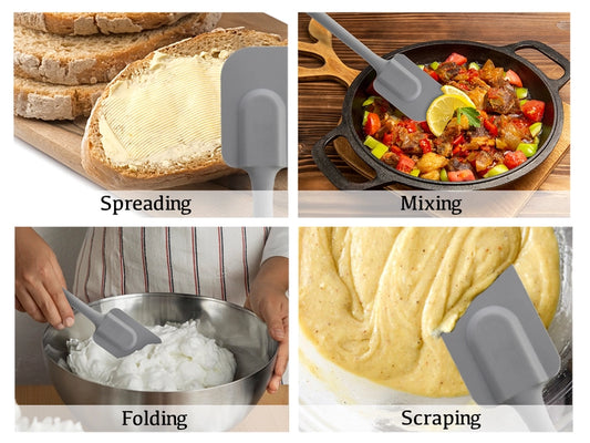 10" Silicone Spatula Gray