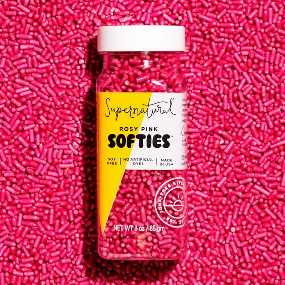 Supernatural Dye-Free Pink Softies Sprinkles, 3oz