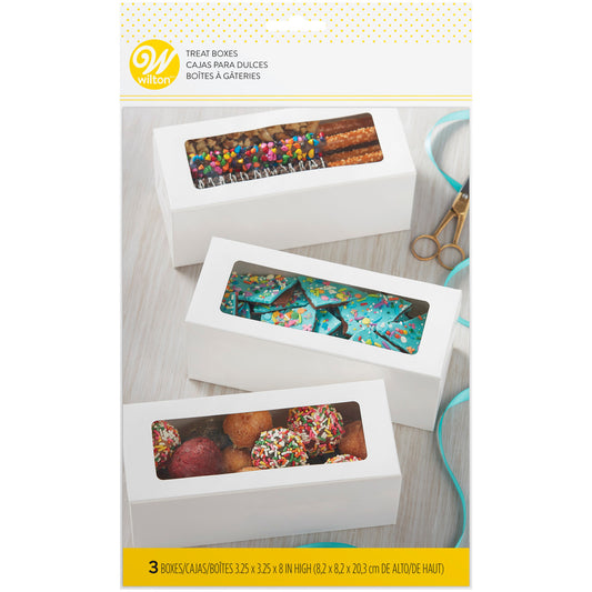 Wilton Rectangle Box 3.25" x 3.25" x 8", 3 Pack