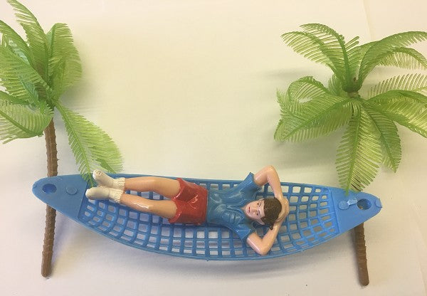Man in Hammock Cake Topper