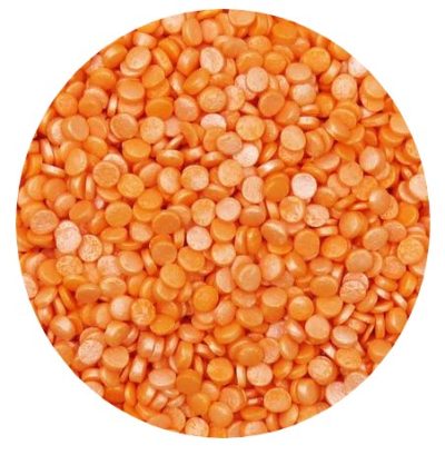 Confetti Pearl Orange Sequins,  2 oz