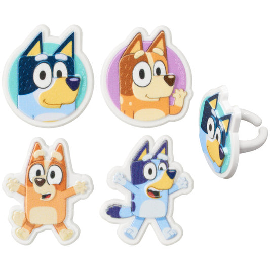 Bluey So Much Fun Rings, 8 pack