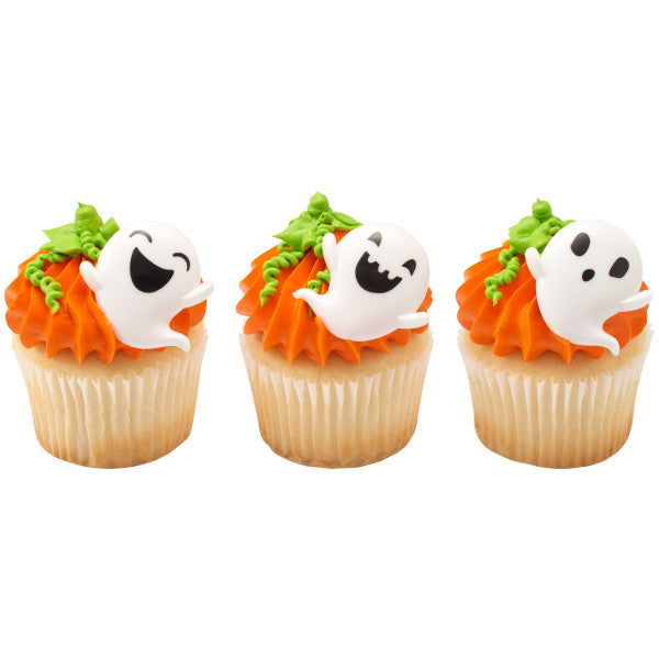 Ghost Cupcake Rings, 8 Pack