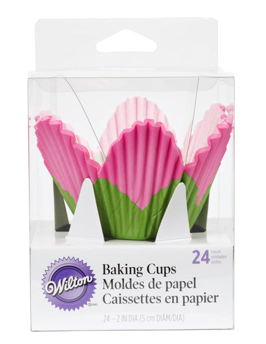 Petal Cups, Pink, 24 Pack