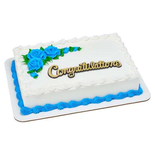 Congratulations Script, 1 pack, Gold or Silver