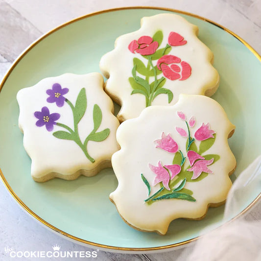 Spring Greenery 2 piece Stencil