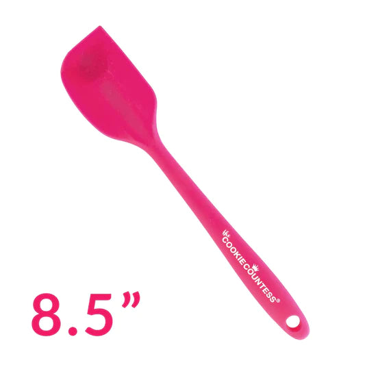 Cookie Countess 8.5" Silicone Spatula with Metal Core