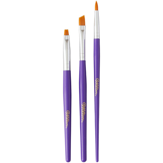 Decorating Brush Set, 3 Piece