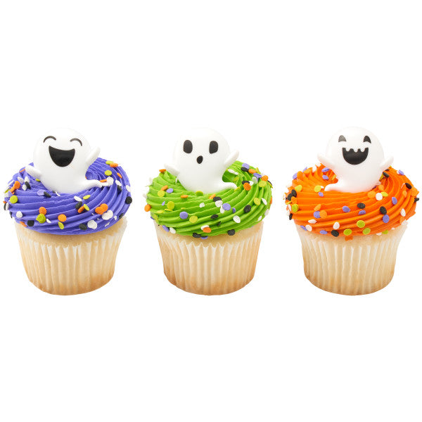 Ghost Cupcake Rings, 8 Pack