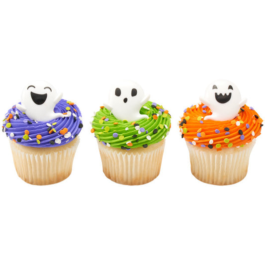 Ghost Cupcake Rings, 8 Pack