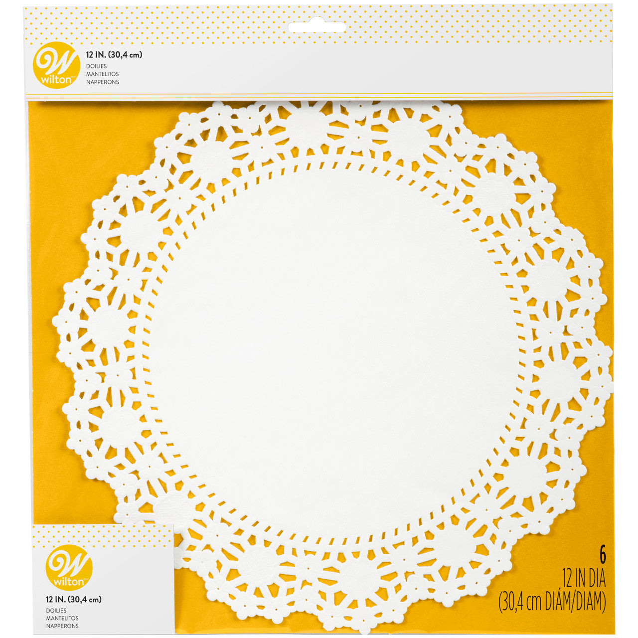 Greaseproof Doilies, 12", 6 Pack