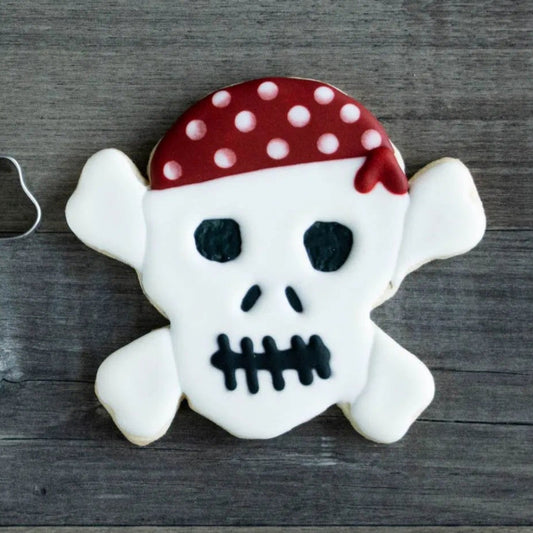 Skull and Cross Bones Cookie Cutter, 3.5"