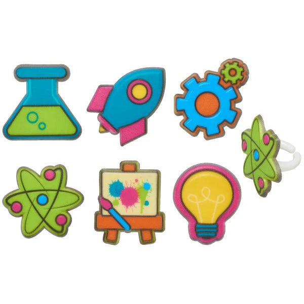 STEM Icon Rings, 12 Pack