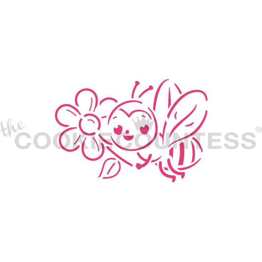 Honey Bee PYO Stencil