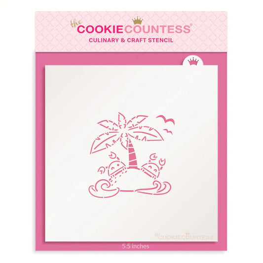 Crab Island Party PYO Stencil