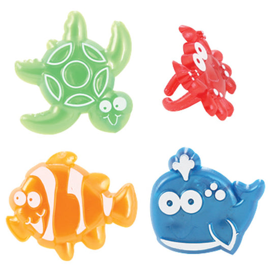 Sea Friends Rings, 8 Pack