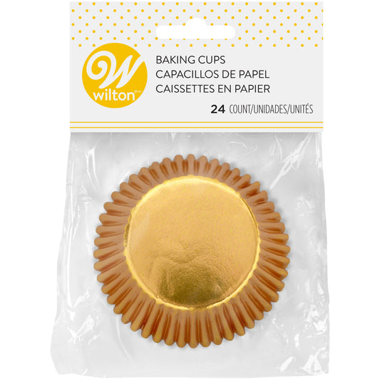 Gold Foil Cupcake Liner, 24 pack