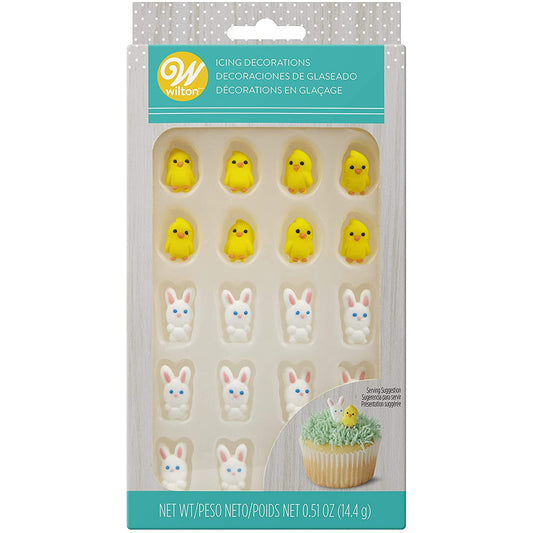Icing Bunny & Chicks, 24 Pack