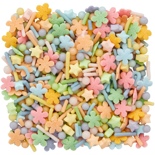 Pastel Rainbow Flower Sprinkle Mix, 3.7 oz