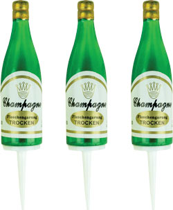 Champagne Bottle Picks,  8 Pack