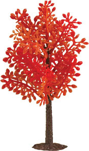 Tree with Fall Branches, 4", 2 Pack
