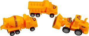Construction Truck and Workers, 5 Piece