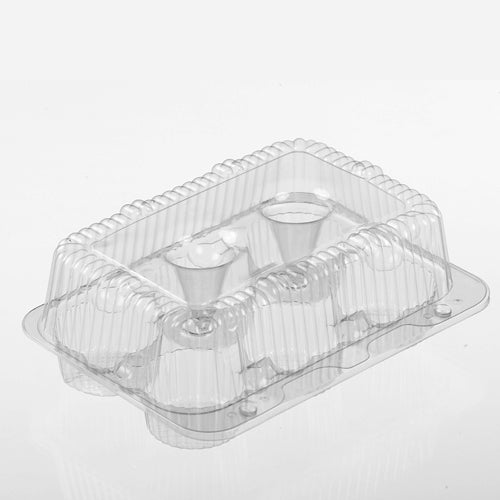 Cupcake Box Clear, Holds 6, each