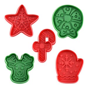Christmas Cookie Stampers, 5 Piece