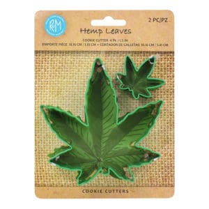 Marijuana / Hemp Leaf Cookie Cutter, 2 Pack